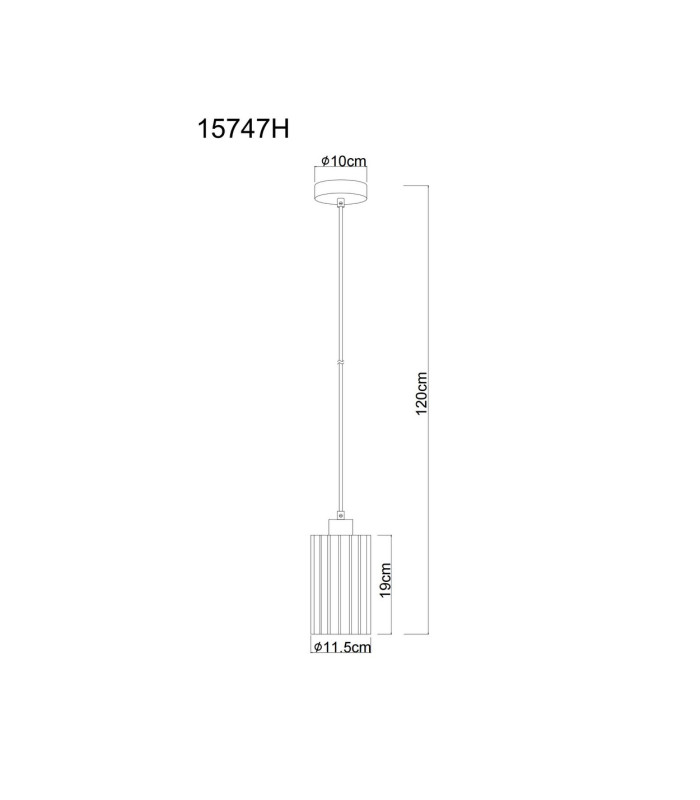 Cayden Slim Pendant Ceiling Light Nickel Matt Clear Glass Shade 1x E27-6