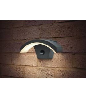 Outdoor LED Curve PIR Wall Light 7.6W 4000K 420lm IP54 - 1