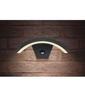 Outdoor LED Curve PIR Wall Light 7.6W 4000K 420lm IP54 - 2