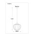 Sander Dome Pendant Ceiling Light Matt Black Green Glass Shade 1x E27-5