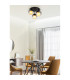 Barry Shade Cluster Ceiling Light Matt Black Balls Smoke Glass Shade 3x E27-4