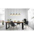 Barry Bar Pendant Ceiling Light Matt Black Balls Smoke Glass Shade 4x E27-4