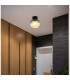 Barry Globe Ceiling Light Matt Black Ball Smoke Glass Shade 1x E27-3