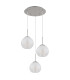 Barry Cluster Pendant Ceiling Light Nickel Matt Balls Opal Glass Shade 3x E27-2