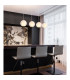 Barry Bar Pendant Ceiling Light Nickel Matt Balls Opal Glass Shade 4x E27-6
