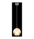 Barry 20cm Dome Pendant Ceiling Light Nickel Matt Ball Opal Glass Shade 1x E27-4
