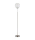Barry Glass Floor Lamp Nickel Matt Ball Opal Glass Shade 1x E27-2