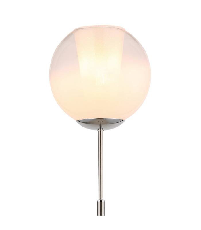 Barry Glass Floor Lamp Nickel Matt Ball Opal Glass Shade 1x E27-3