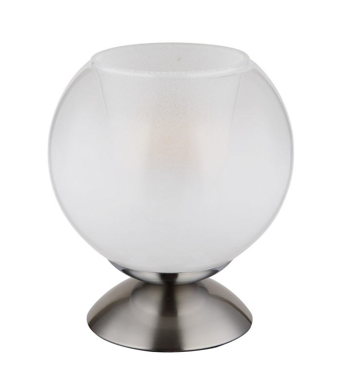 Barry Globe Table Lamp Nickel Matt Ball Opal Glass Shade 1x E27-2