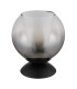 Barry Globe Table Lamp Matt Black Ball Smoke Glass Shade 1x E27-2