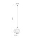 Xia Dome Pendant Ceiling Light Matt Black Smoke Glass Shade 1x E27-5