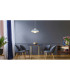Lowe Dome Pendant Ceiling Light Blue Matt 1x E27-4