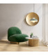 Lowe Dome Pendant Ceiling Light Green Matt 1x E27-7