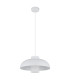 Lowe Dome Pendant Ceiling Light White Matt 1x E27-2
