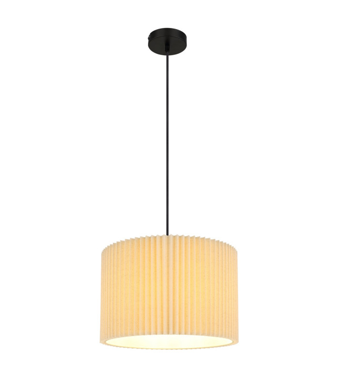Page Cylindrical Pendant Ceiling Light Matt Black 1x E27-1