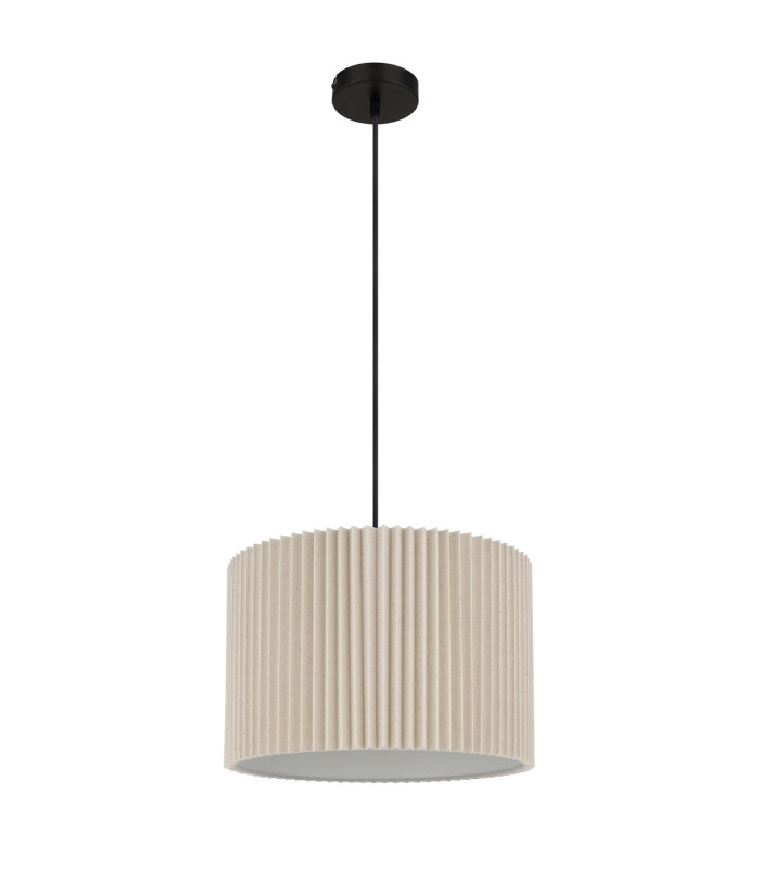 Page Cylindrical Pendant Ceiling Light Matt Black 1x E27-2
