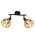 Mika Twin Ceiling Spotlight Matt Black 2x E14-3
