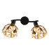 Mika Twin Ceiling Spotlight Matt Black 2x E14-4