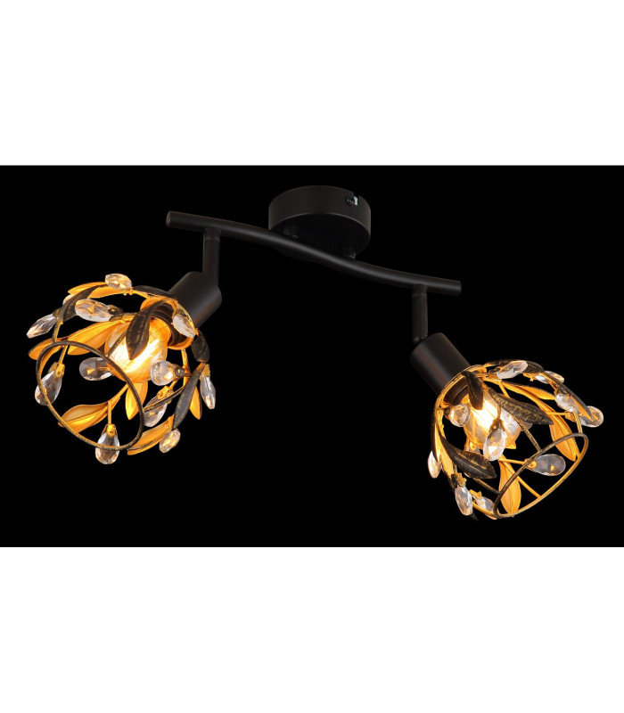 Mika Twin Ceiling Spotlight Matt Black 2x E14-5