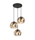 Mika Cluster Pendant Ceiling Light Matt Black 3x E27-1