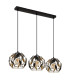 Mika Bar Pendant Ceiling Light Matt Black 3x E27-2