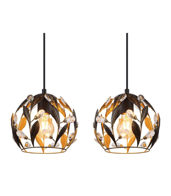 Mika Bar Pendant Ceiling Light Matt Black 3x E27-4