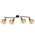 Mika Ceiling Spotlight Bar Matt Black 4x E14-3