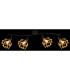Mika Ceiling Spotlight Bar Matt Black 4x E14-6