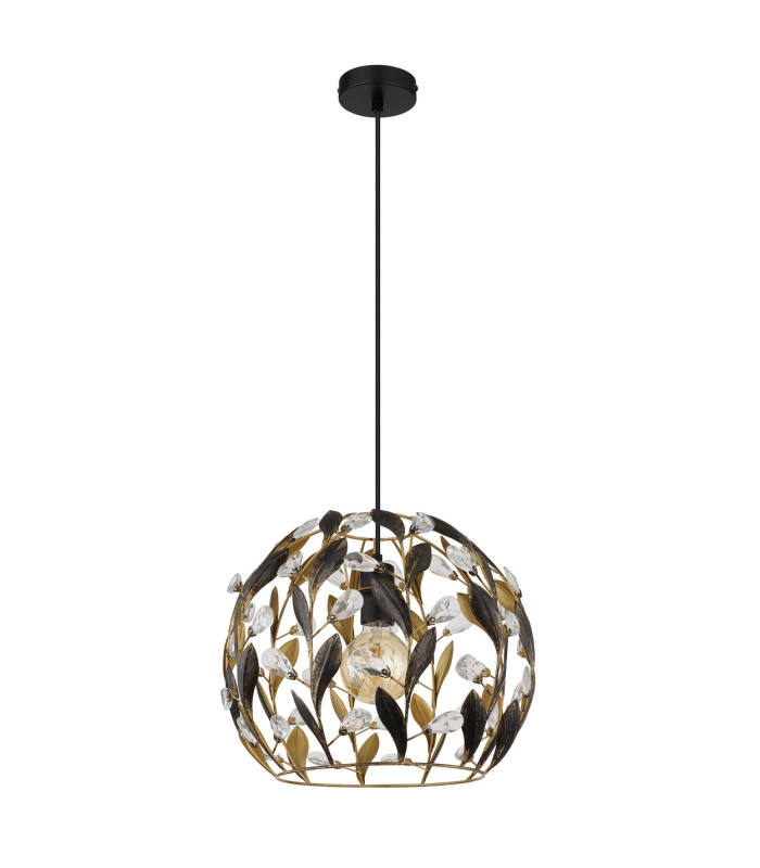 Mika Wire Frame Pendant Ceiling Light Matt Black 1x E27-2