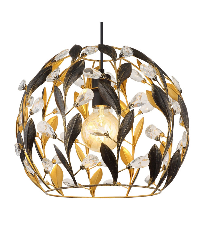Mika Wire Frame Pendant Ceiling Light Matt Black 1x E27-3