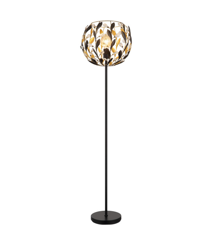 Mika Floor Lamp Matt Black 1x E27-1