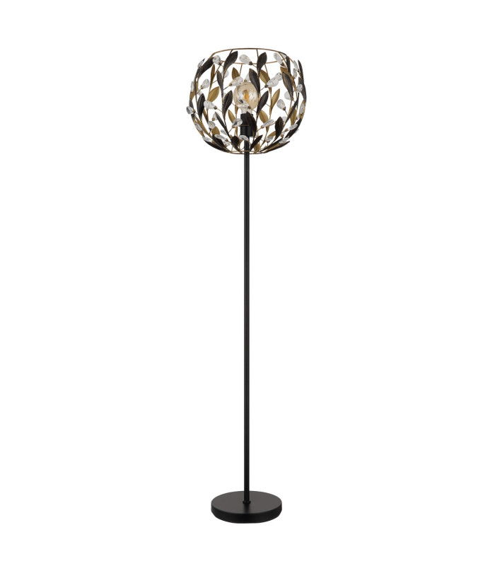 Mika Floor Lamp Matt Black 1x E27-2