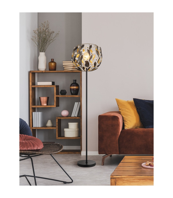 Mika Floor Lamp Matt Black 1x E27-6