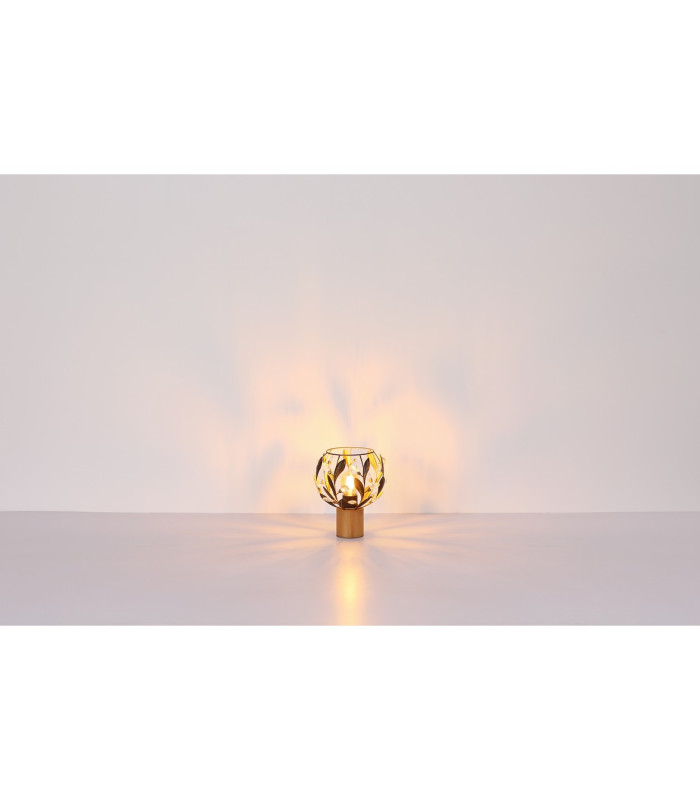 Mika Bedside Table Lamp Brown 1x E27-6