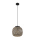 Colly Wire Frame Pendant Ceiling Light Matt Black 1x E27-2