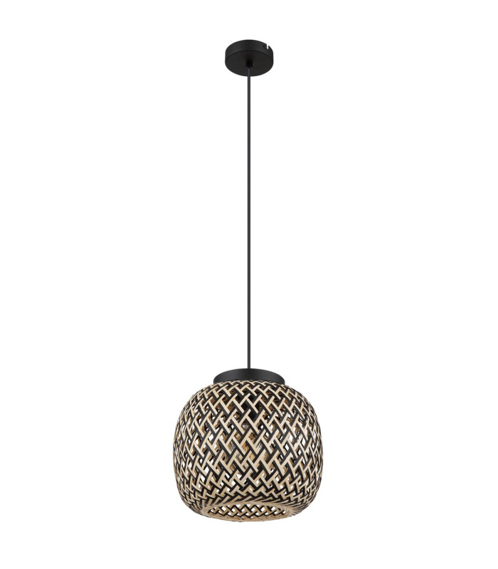 Colly Wire Frame Pendant Ceiling Light Matt Black 1x E27-2
