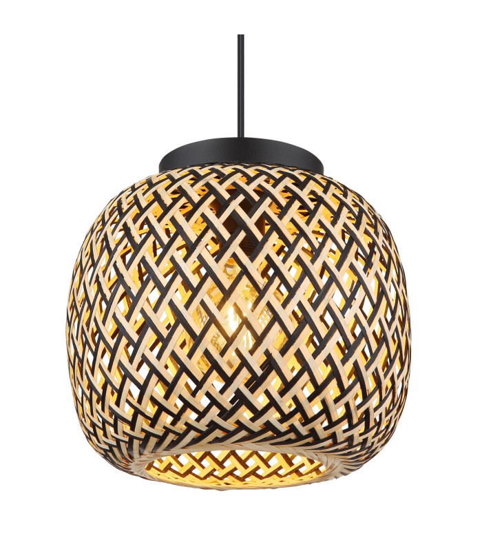 Colly Wire Frame Pendant Ceiling Light Matt Black 1x E27-3