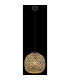 Colly Wire Frame Pendant Ceiling Light Matt Black 1x E27-4
