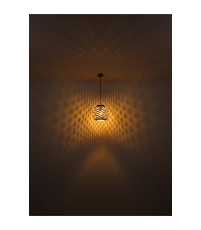 Colly Wire Frame Pendant Ceiling Light Matt Black 1x E27-5