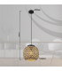 Colly Wire Frame Pendant Ceiling Light Matt Black 1x E27-9