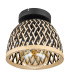 Colly Semi Flush Ceiling Light Matt Black 1x E27-2