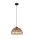 Colly Dome Wire Frame Pendant Ceiling Light Matt Black 1x E27-1