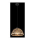 Colly Dome Wire Frame Pendant Ceiling Light Matt Black 1x E27-4