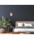 Aleidis Slim Pendant Ceiling Light Matt Black Smoke Glass Shade 1x E27-7