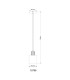 Aleidis Slim Pendant Ceiling Light Matt Black Smoke Glass Shade 1x E27-8