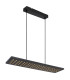 Dolores 80x20cm Pendant Ceiling Light Matt Black LED 3000K-1