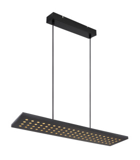 Dolores 80x20cm Pendant Ceiling Light Matt Black LED 3000K-1