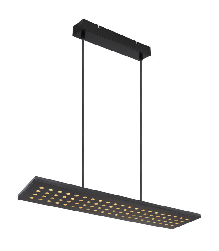 Dolores 80x20cm Pendant Ceiling Light Matt Black LED 3000K-1