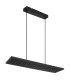 Dolores 80x20cm Pendant Ceiling Light Matt Black LED 3000K-2