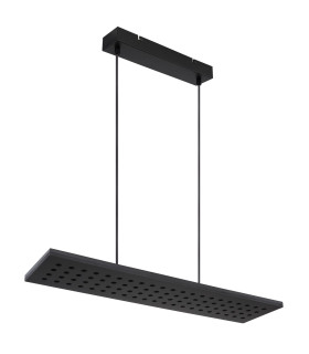 Dolores 80x20cm Pendant Ceiling Light Matt Black LED 3000K-2